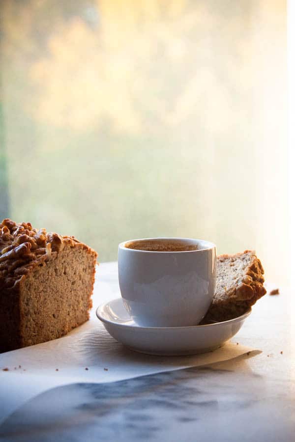 I promise that bourbon banana bread won't make you drunk before noon, but the added bourbon imparts a wonderful subtle butterscotch flavour to this recipe.