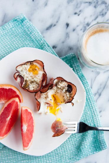 Baked Ham and Egg Cups are easy to assemble and quick for weekday mornings.