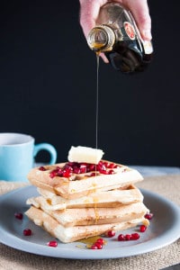 Eggnog Waffles for the holiday season.