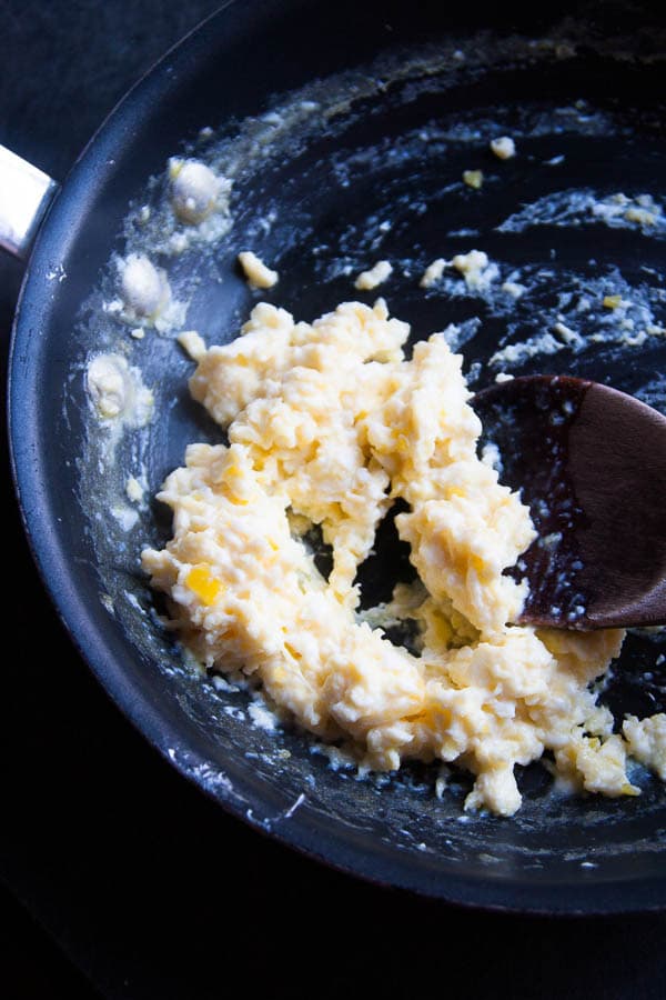 The fluffiest scrambled eggs!