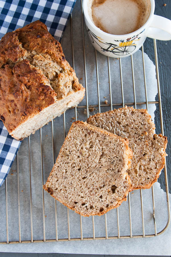 Healthier Banana Bread made with 100% whole wheat!