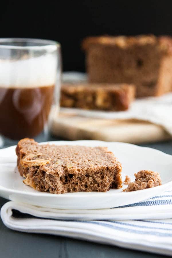 Apple Spice Bread: a moist, spiced apple loaf, made healthier with whole wheat flour.