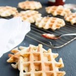 Savory Ricotta Chive Waffles - breakfast for dinner