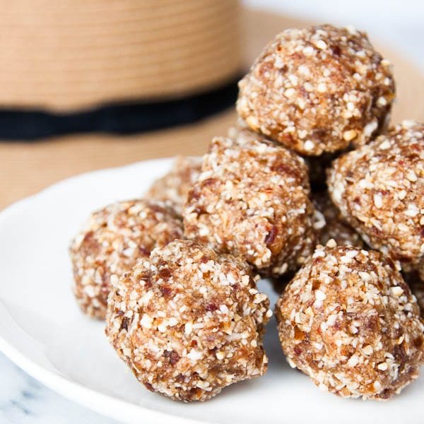 No-Bake Coconut Energy Bites make a quick breakfast to-go or a filling afternoon snack.