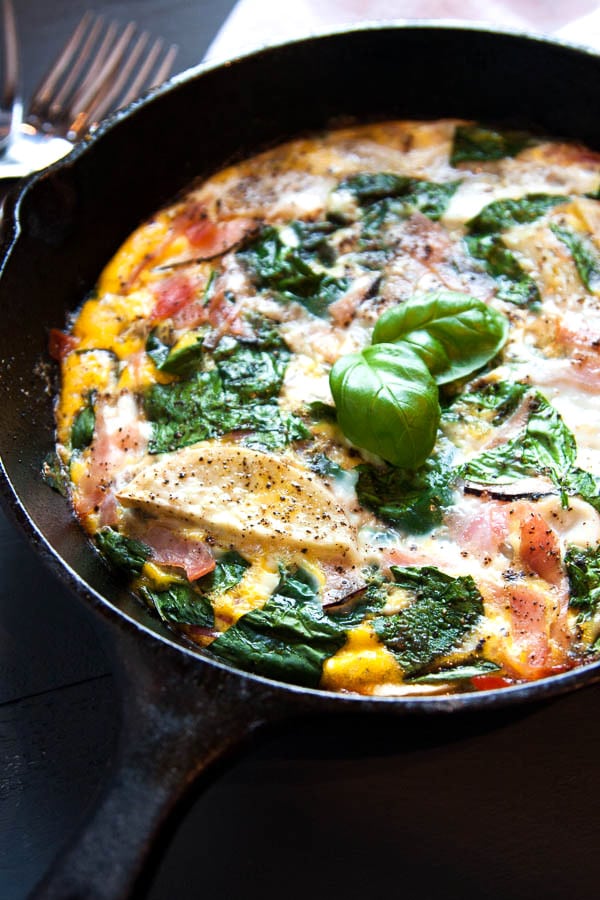 Paleo Sweet Potato Spinach Frittata