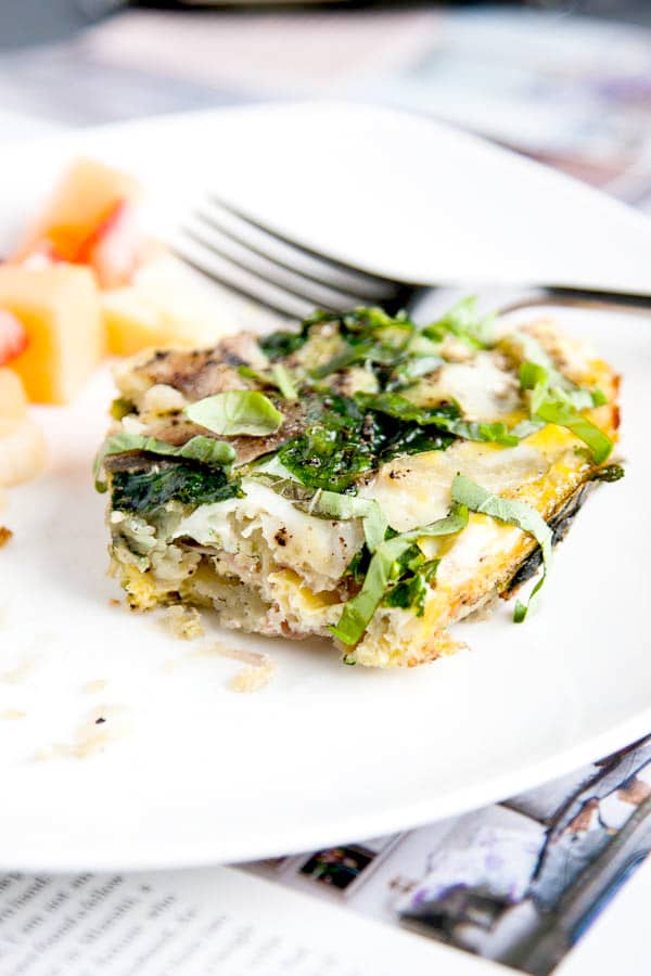 Paleo Sweet Potato Spinach Frittata