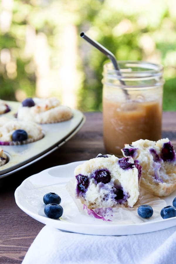 Gluten-Free Lemon Blueberry Ricotta Muffins