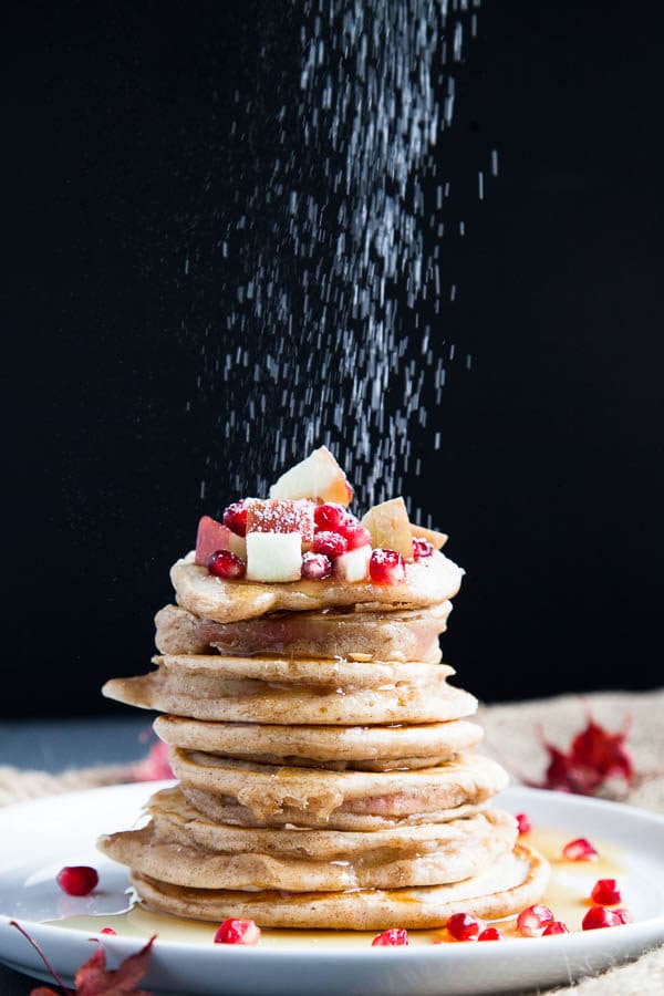 Apple Pancake Rings are sliced apples dipped in cinnamon pancake batter, and fried on either side just like a regular pancake - but these are healthier!