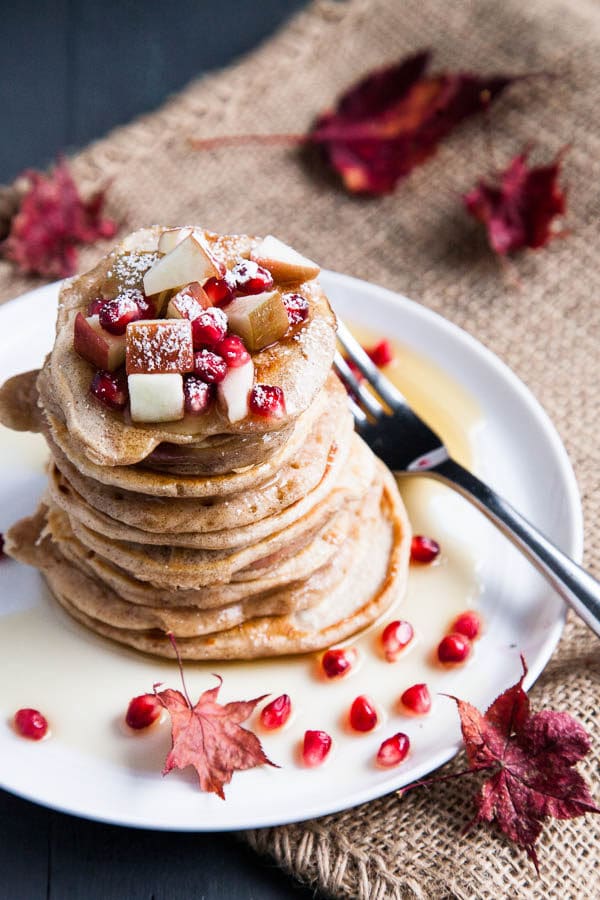 Apple Pancake Rings are sliced apples dipped in cinnamon pancake batter, and fried on either side just like a regular pancake - but these are healthier!