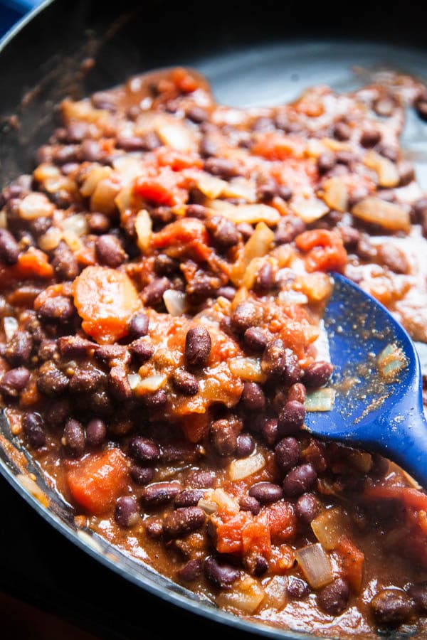 Black Bean Breakfast Enchiladas