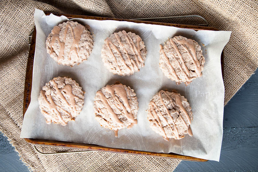 There's a lot of cinnamon in these scones. FOUR generous teaspoons of cinnamon are swirled into the batter, as well as a cinnamon glaze coating the tops. These are not healthy scones. These are scones to enjoy on a frigid winter morning with a steaming cup of tea. | breakfast for dinner