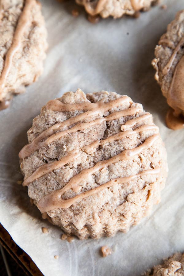 There's a lot of cinnamon in these scones. FOUR generous teaspoons of cinnamon are swirled into the batter, as well as a cinnamon glaze coating the tops. These are not healthy scones. These are scones to enjoy on a frigid winter morning with a steaming cup of tea. | breakfast for dinner