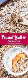 Easy Peanut Butter Granola recipe | breakfast for dinner