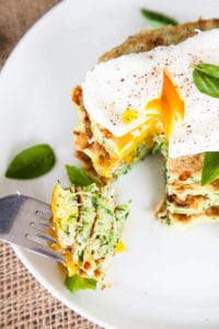 Zucchini Feta Fritters use the freshest summertime flavours - filled with shaved zucchini, chopped mint, and basil, you might already have the ingredients growing in your garden! 