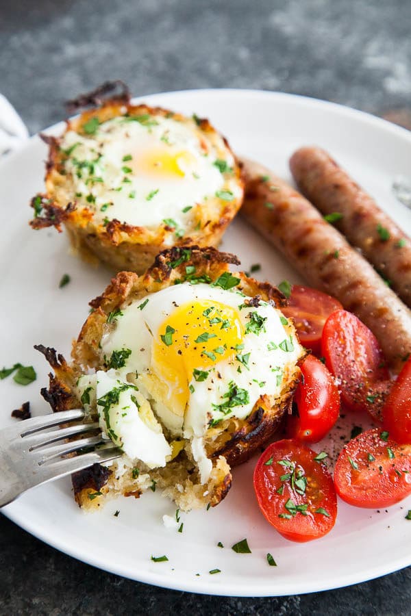 Sweet Potato Egg Nests | breakfast for dinner