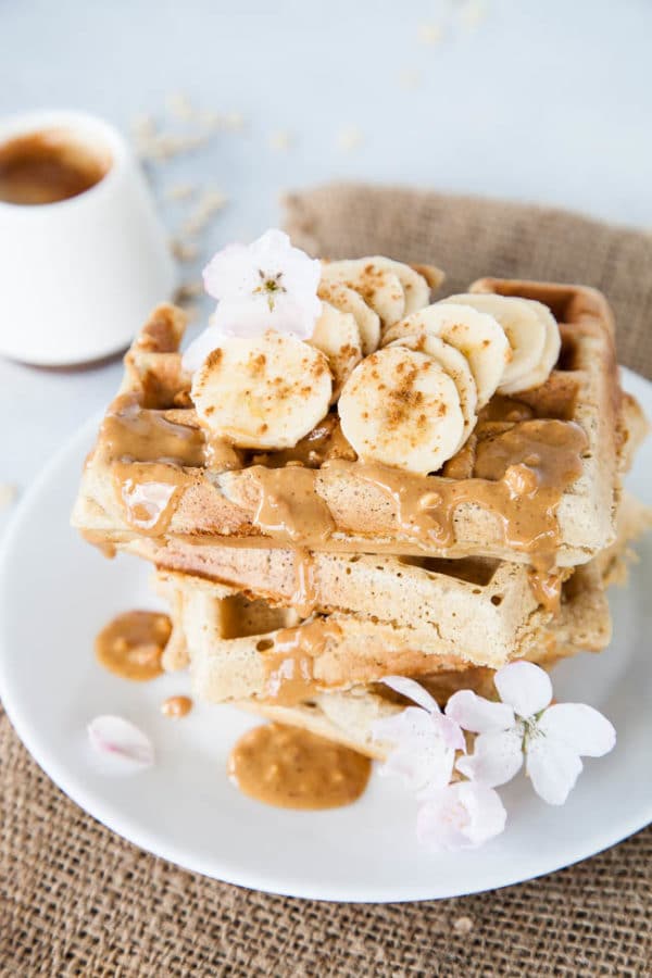 This recipe proves that oat flour waffles can be light, fluffy, and crispy, just like regular waffles! Use certified gluten-free oats to make your own oat flour.
