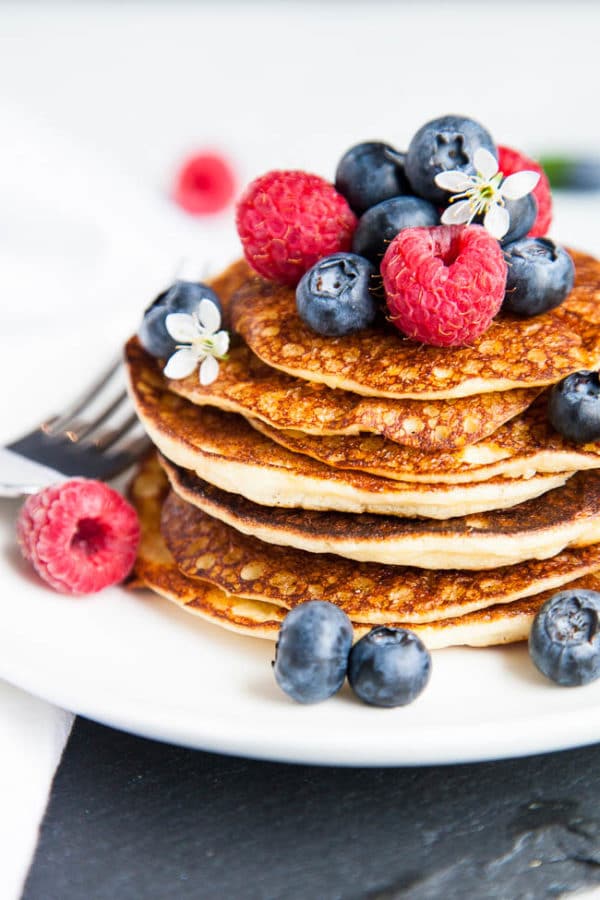 Almond flour pancakes are hearty and nutritious while still remaining fluffy on the inside. If you're looking for a low carb, gluten-free pancake, you've found it!