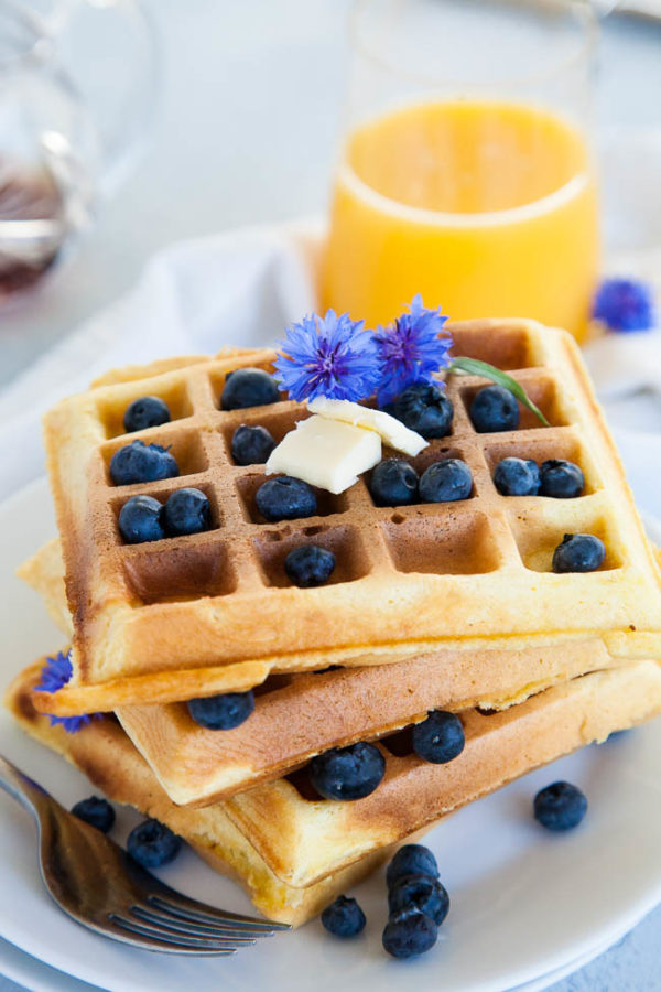 Fluffy Waffles | breakfast for dinner