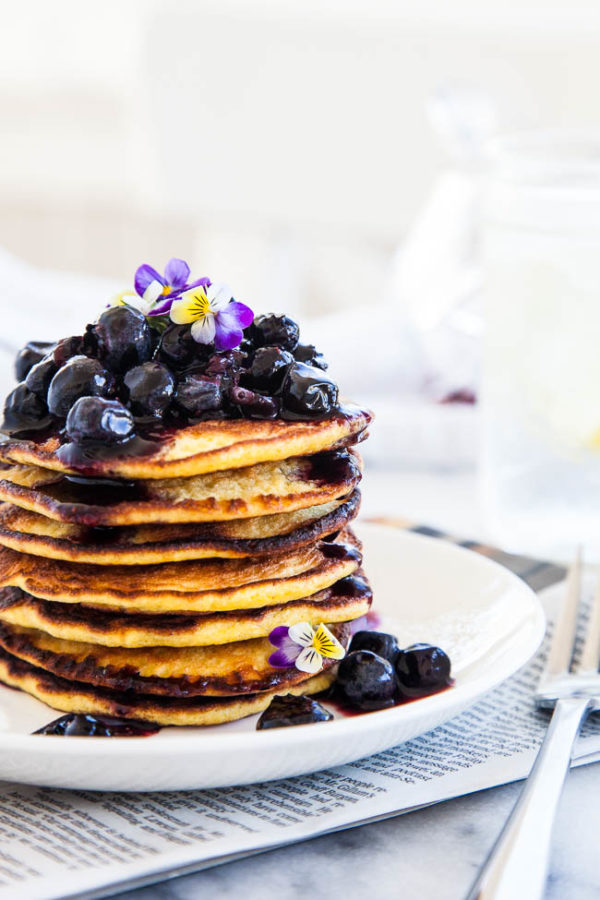 Gluten and grain-free, high in protein and fibre, Coconut Flour Pancakes are a healthy and filling alternative to regular pancakes! Recipe makes approximately 15 3" size pancakes.