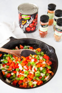 Ingredients needed to make Shakshuka